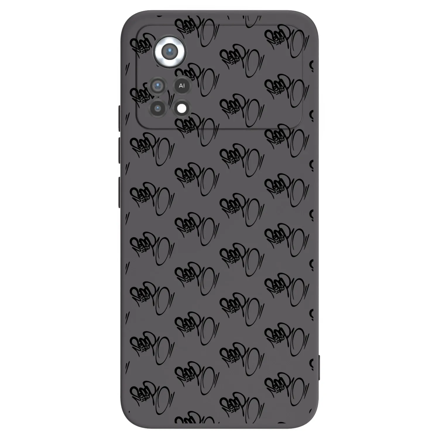Picasee silikónový čierny obal pre Xiaomi Poco X4 Pro 5G - Separ - Black On Black 1