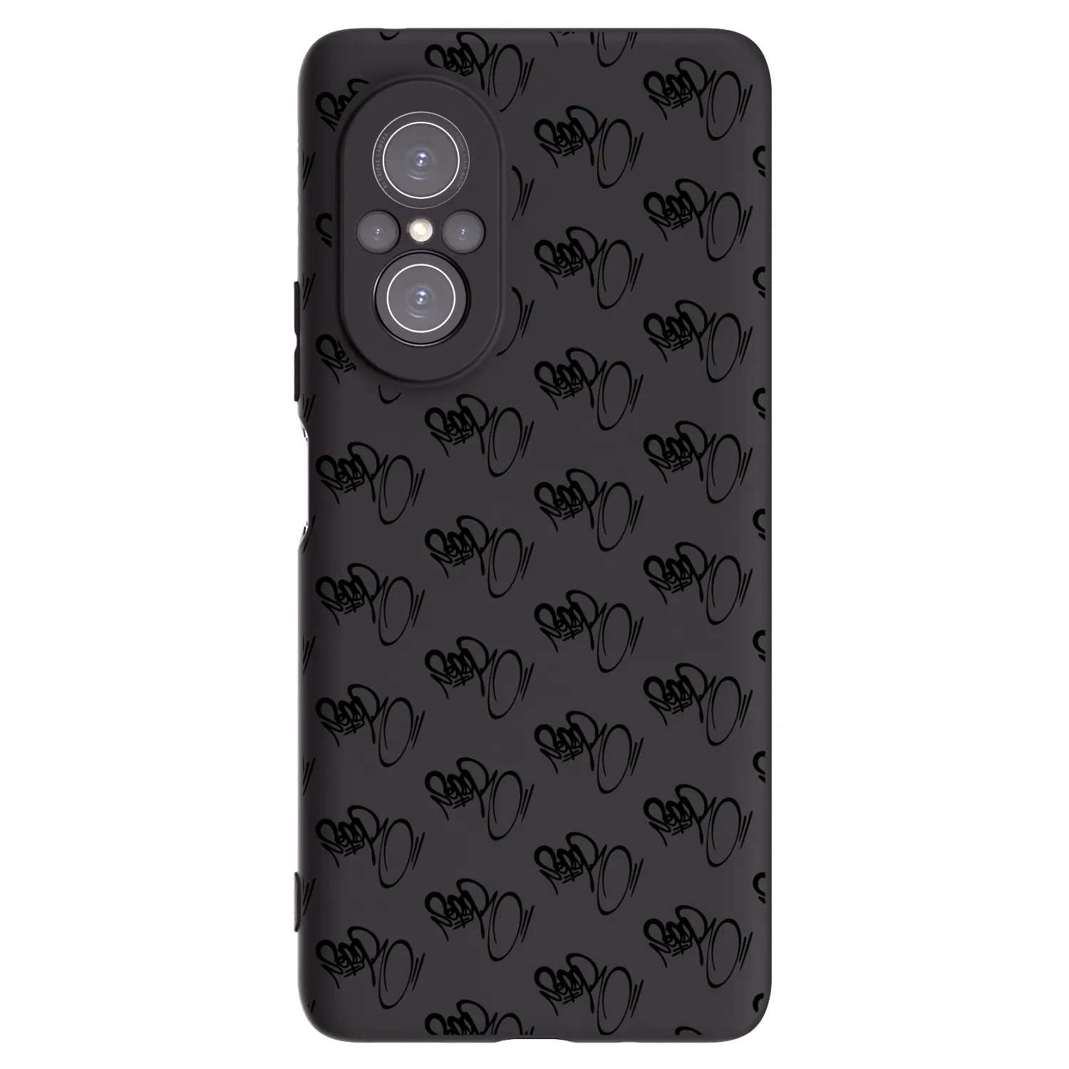 Picasee silikónový čierny obal pre Huawei Nova 9 SE - Separ - Black On Black 1