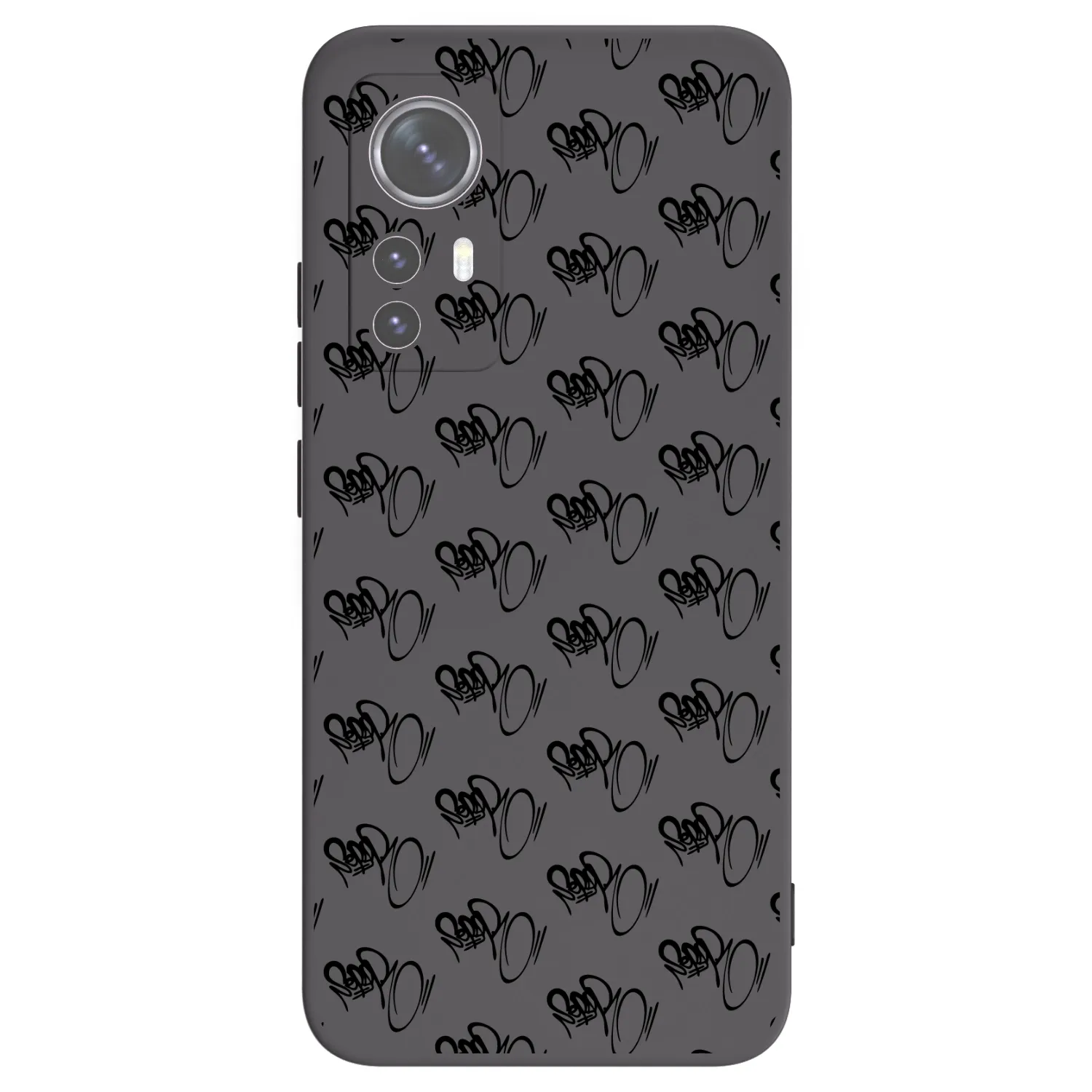 Picasee silikónový čierny obal pre Xiaomi 12 - Separ - Black On Black 1