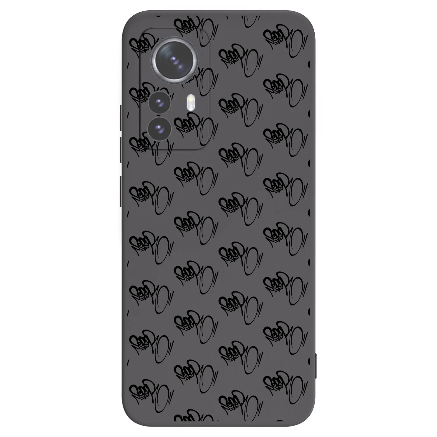 Picasee silikónový čierny obal pre Xiaomi 12 Pro - Separ - Black On Black 1