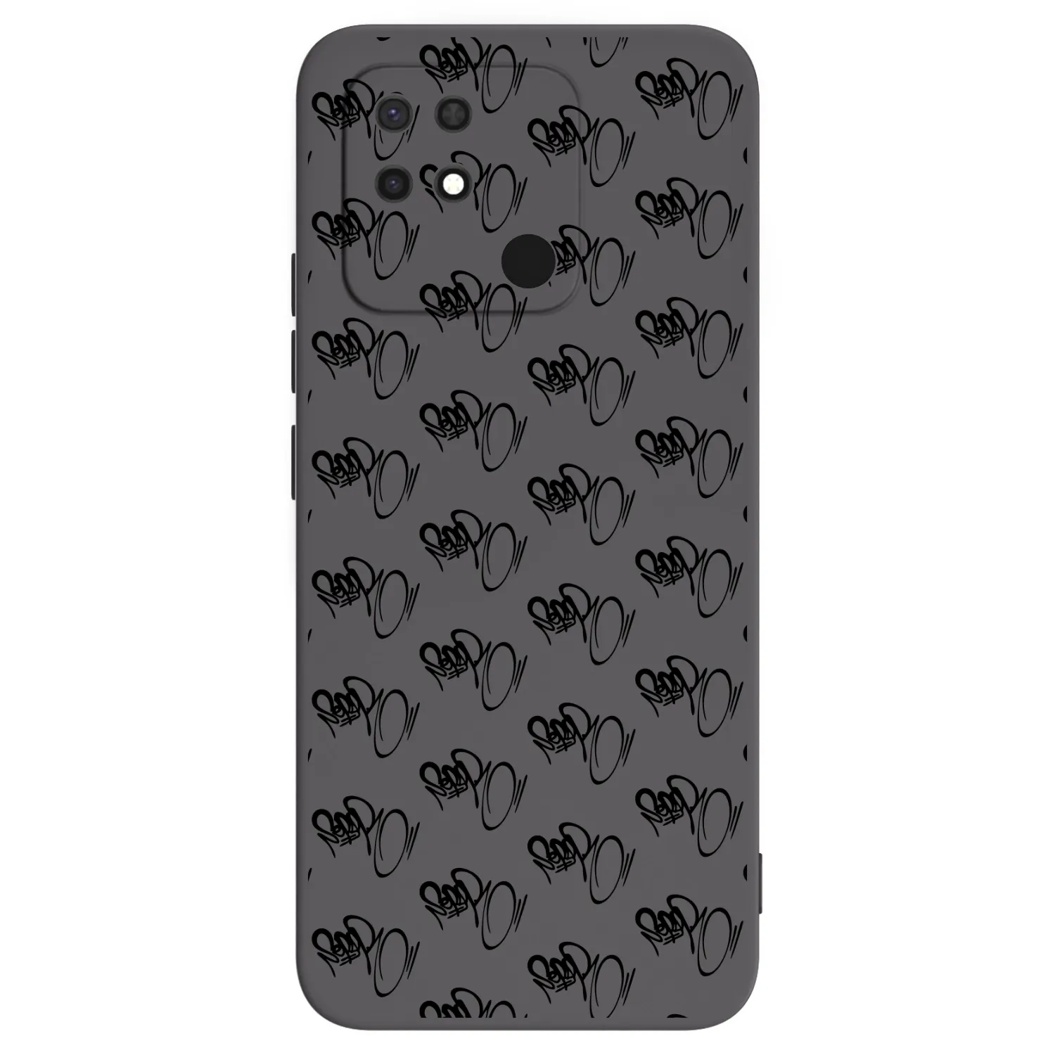 Picasee silikónový čierny obal pre Xiaomi Redmi 10C - Separ - Black On Black 1