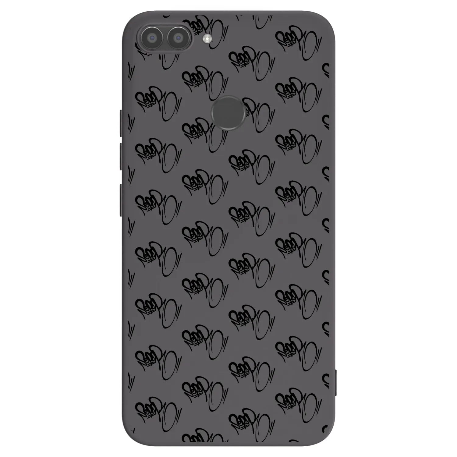 Picasee silikónový čierny obal pre Huawei P Smart - Separ - Black On Black 1