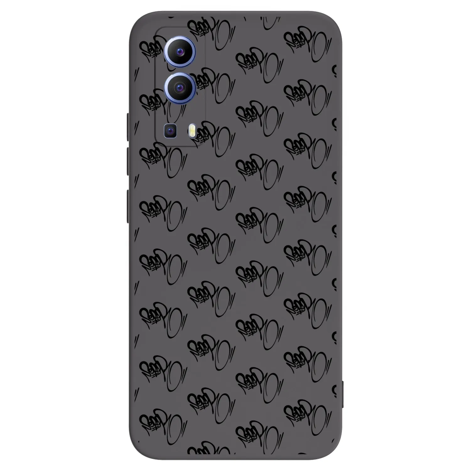 Picasee silikónový čierny obal pre Vivo Y52 5G - Separ - Black On Black 1