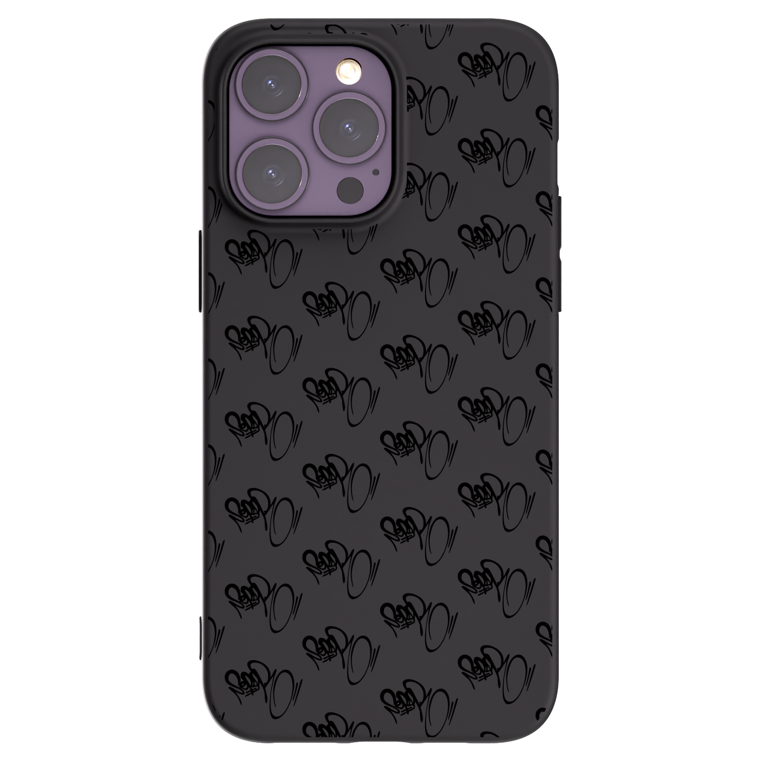 Picasee silikónový čierny obal pre Apple iPhone 14 Pro Max - Separ - Black On Black 1
