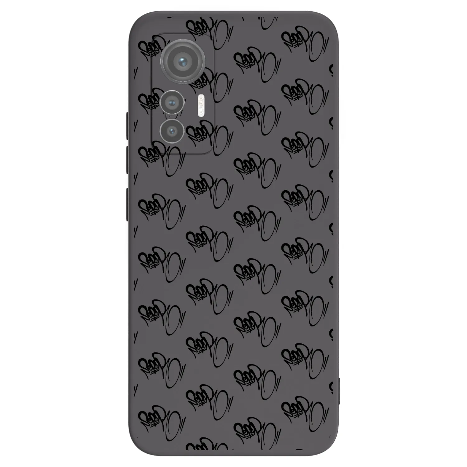 Picasee silikónový čierny obal pre Xiaomi 12 Lite - Separ - Black On Black 1