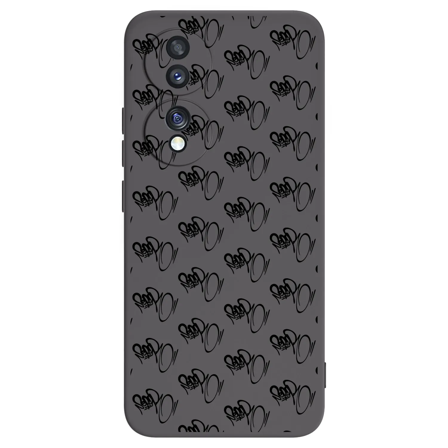 Picasee silikónový čierny obal pre Honor 70 - Separ - Black On Black 1