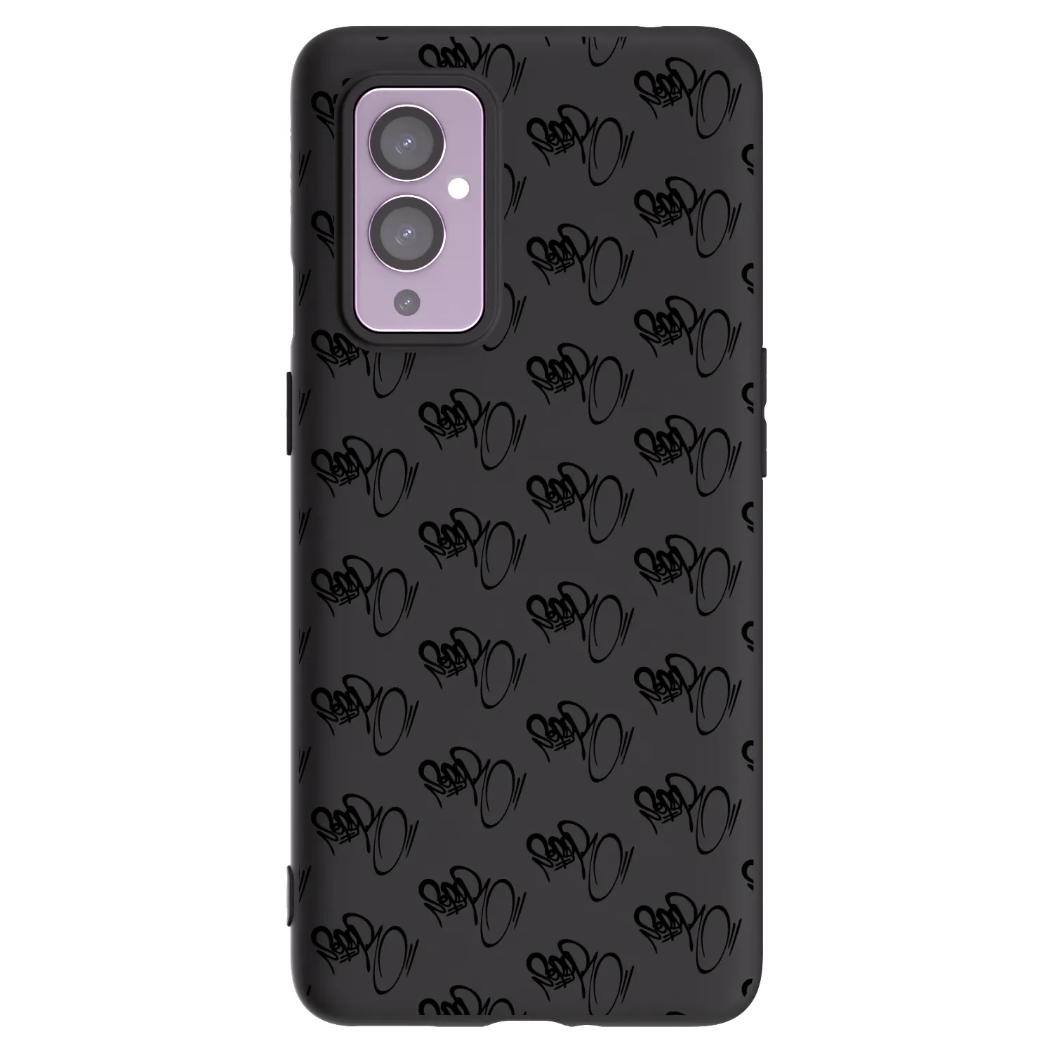 Picasee silikónový čierny obal pre OnePlus 9 - Separ - Black On Black 1