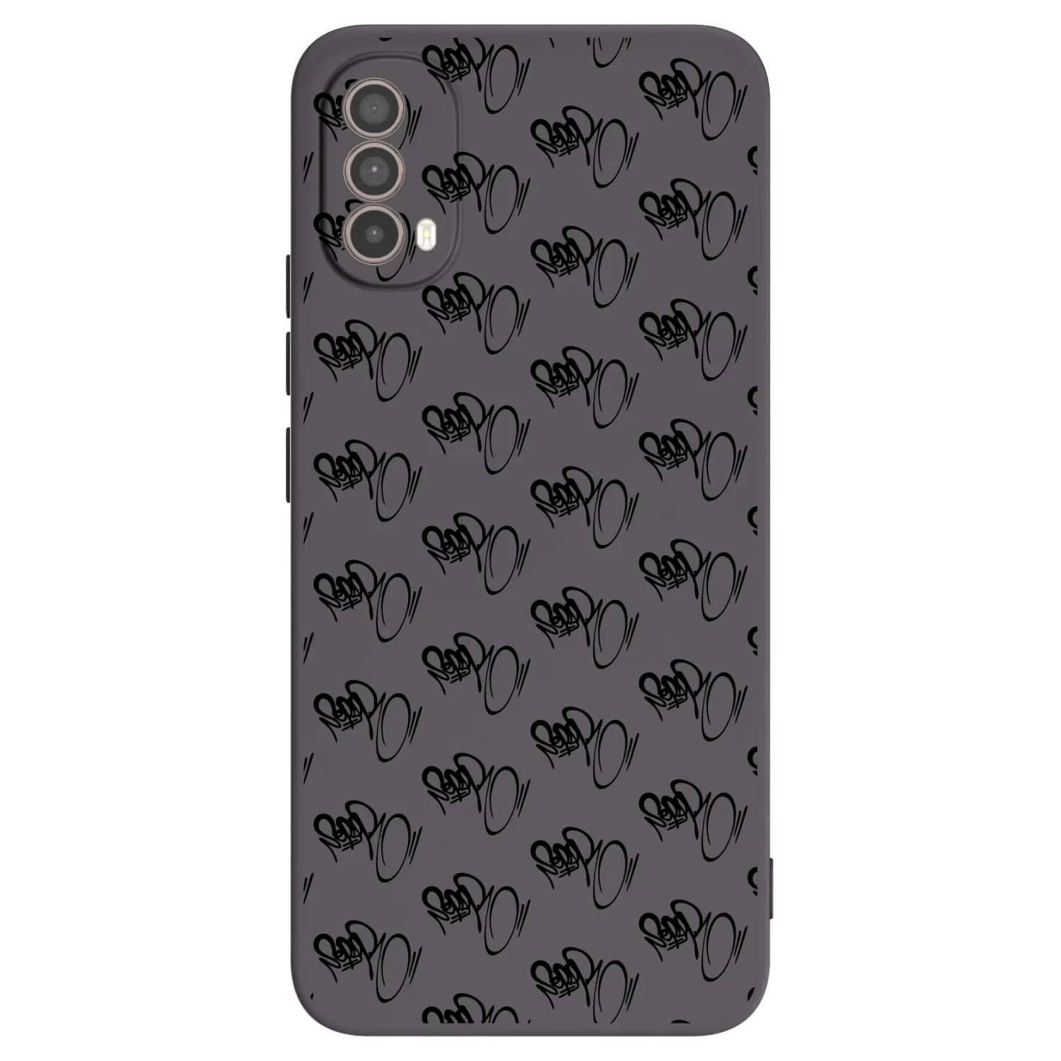 Picasee silikónový čierny obal pre Motorola Moto E40 - Separ - Black On Black 1