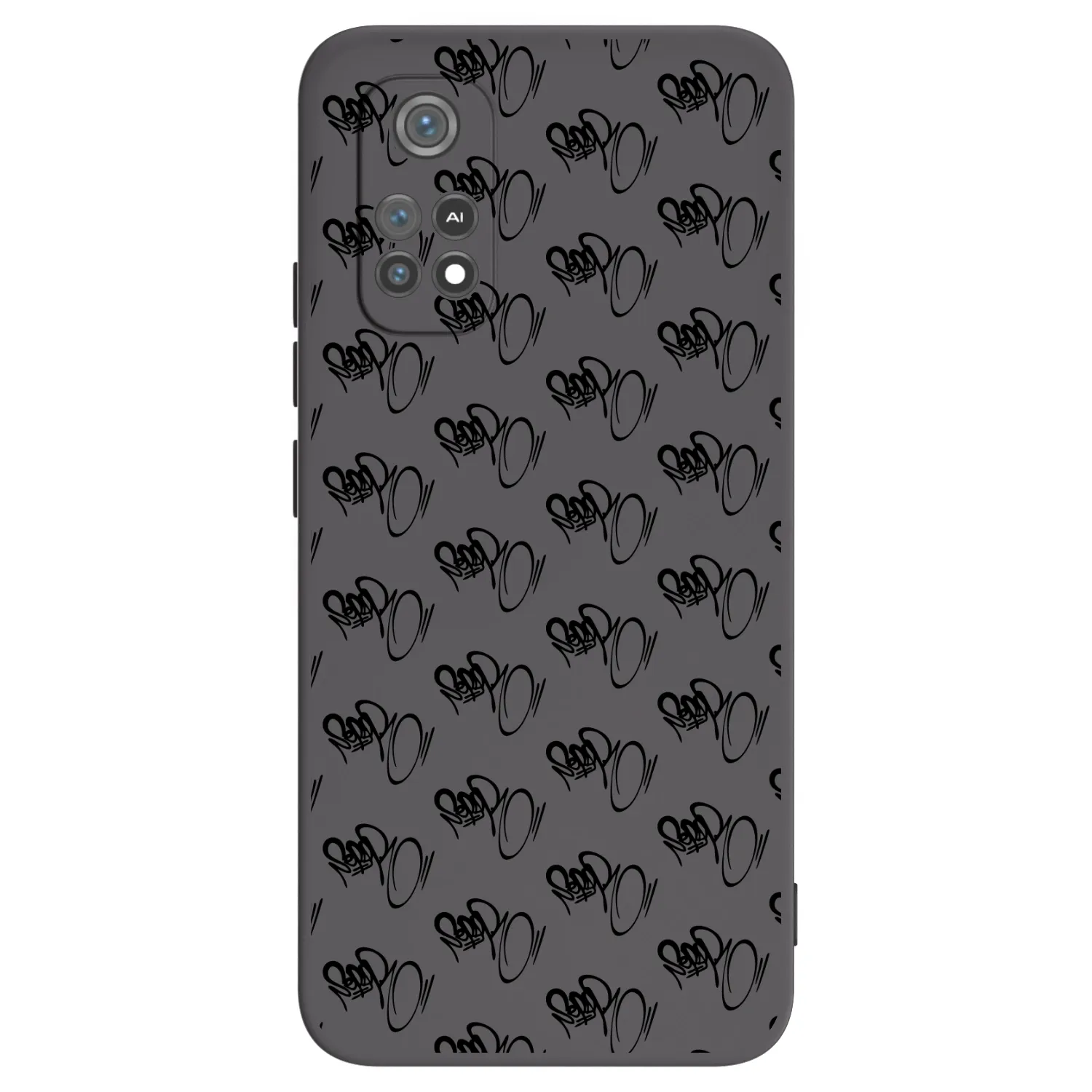 Silikónový čierny obal pre Xiaomi Poco M4 Pro - Separ - Black On Black 1