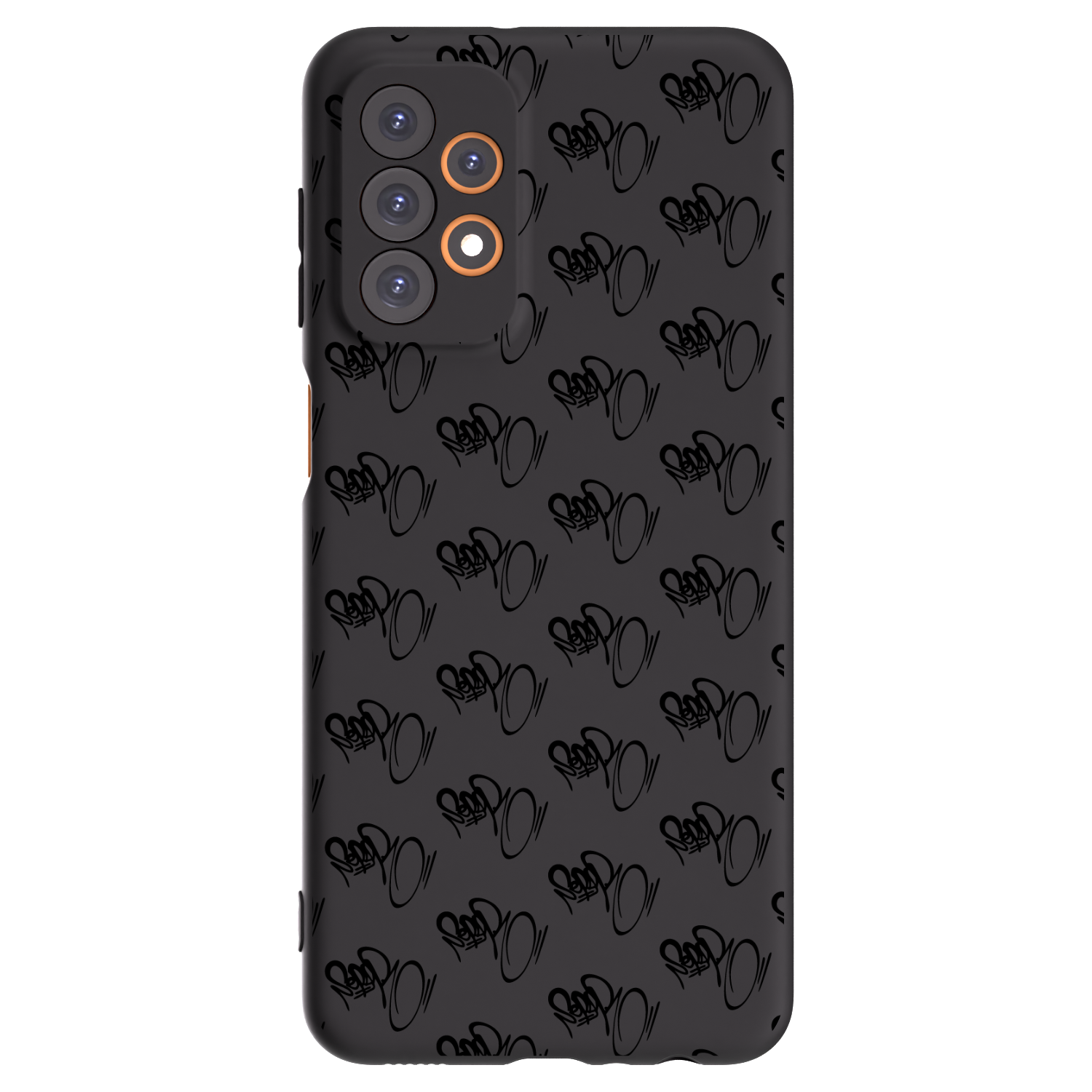 Picasee silikónový čierny obal pre Samsung Galaxy A23 A235F 4G - Separ - Black On Black 1