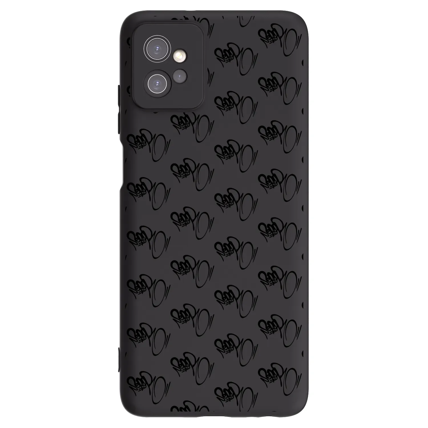 Picasee silikónový čierny obal pre Motorola Moto G32 - Separ - Black On Black 1