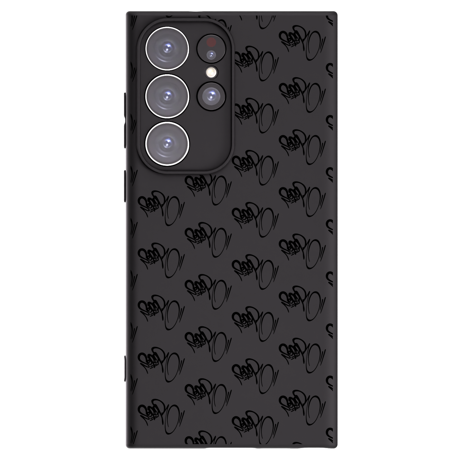 Picasee silikónový čierny obal pre Samsung Galaxy S23 Ultra 5G - Separ - Black On Black 1