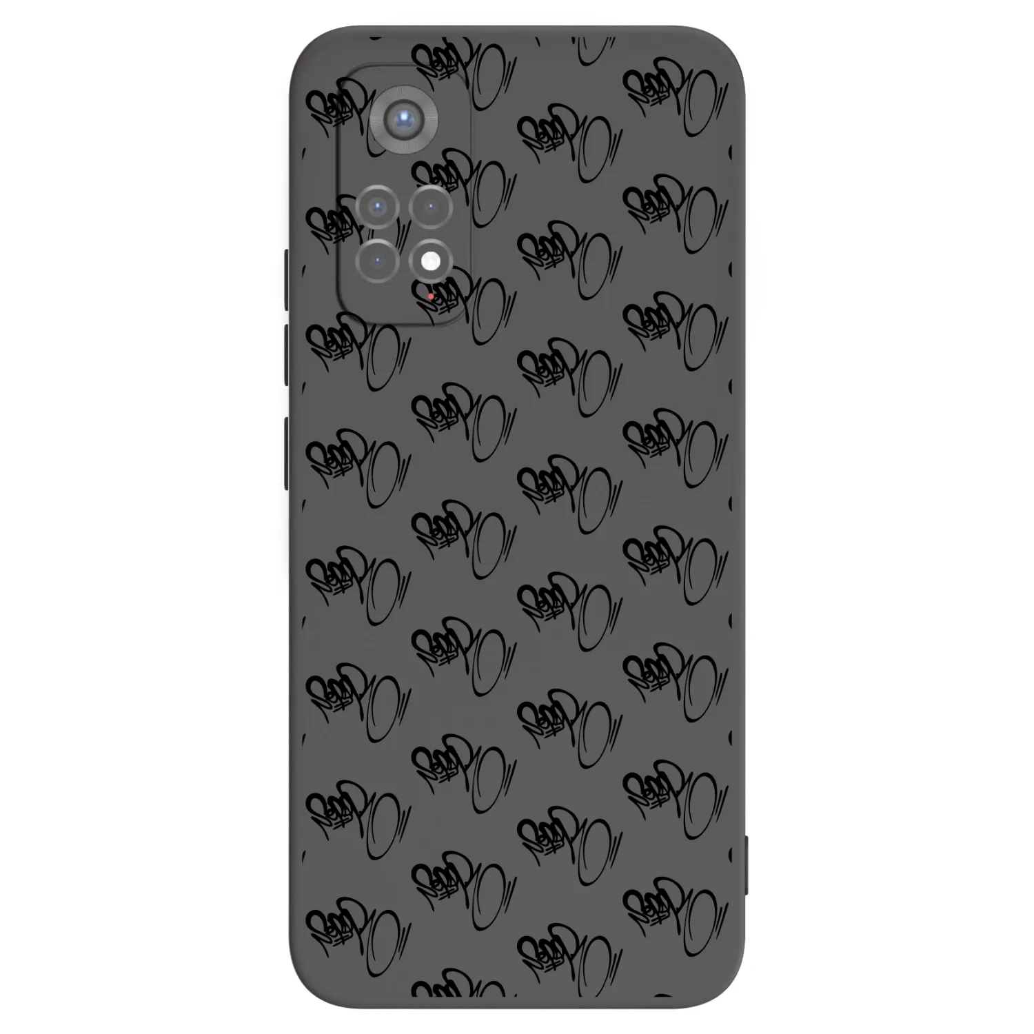 Picasee silikónový čierny obal pre Xiaomi Redmi Note 11S 5G - Separ - Black On Black 1