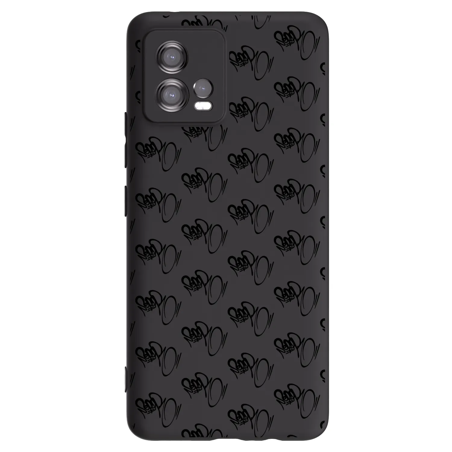 Picasee silikónový čierny obal pre Motorola Moto G72 - Separ - Black On Black 1