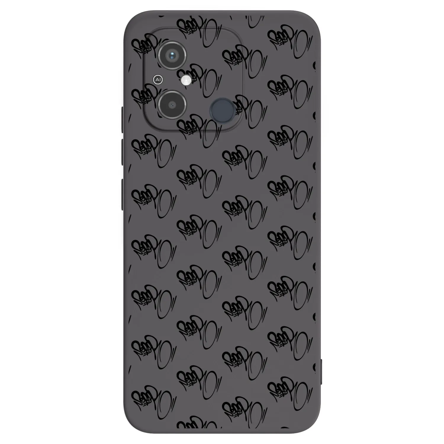 Picasee silikónový čierny obal pre Xiaomi Redmi 12C - Separ - Black On Black 1
