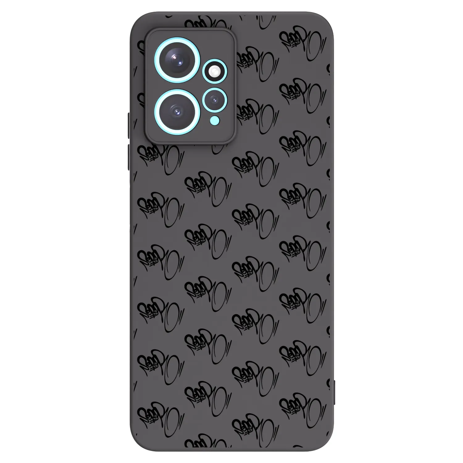 Picasee silikónový čierny obal pre Xiaomi Redmi Note 12 4G - Separ - Black On Black 1