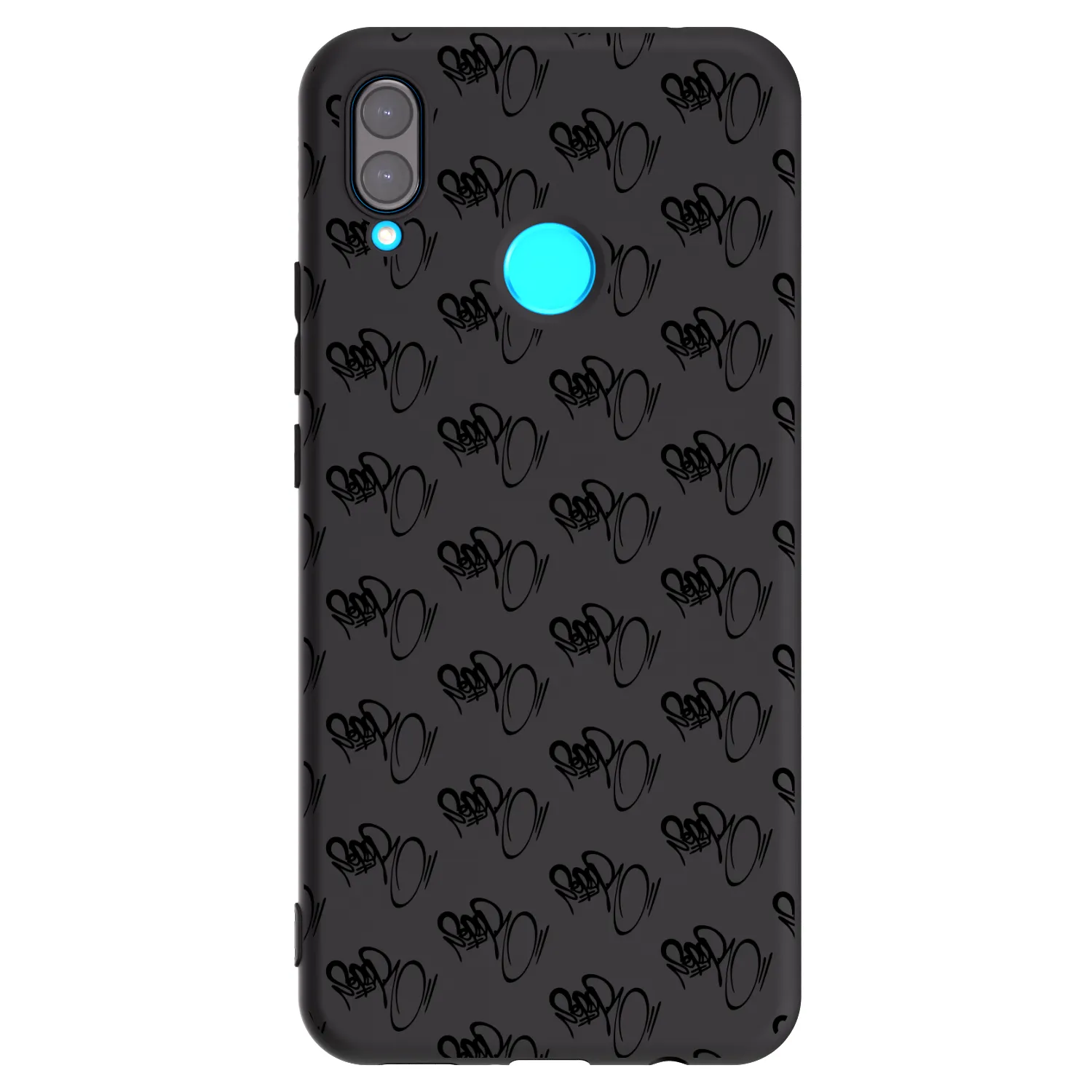 Picasee silikónový čierny obal pre Huawei Nova 3 - Separ - Black On Black 1