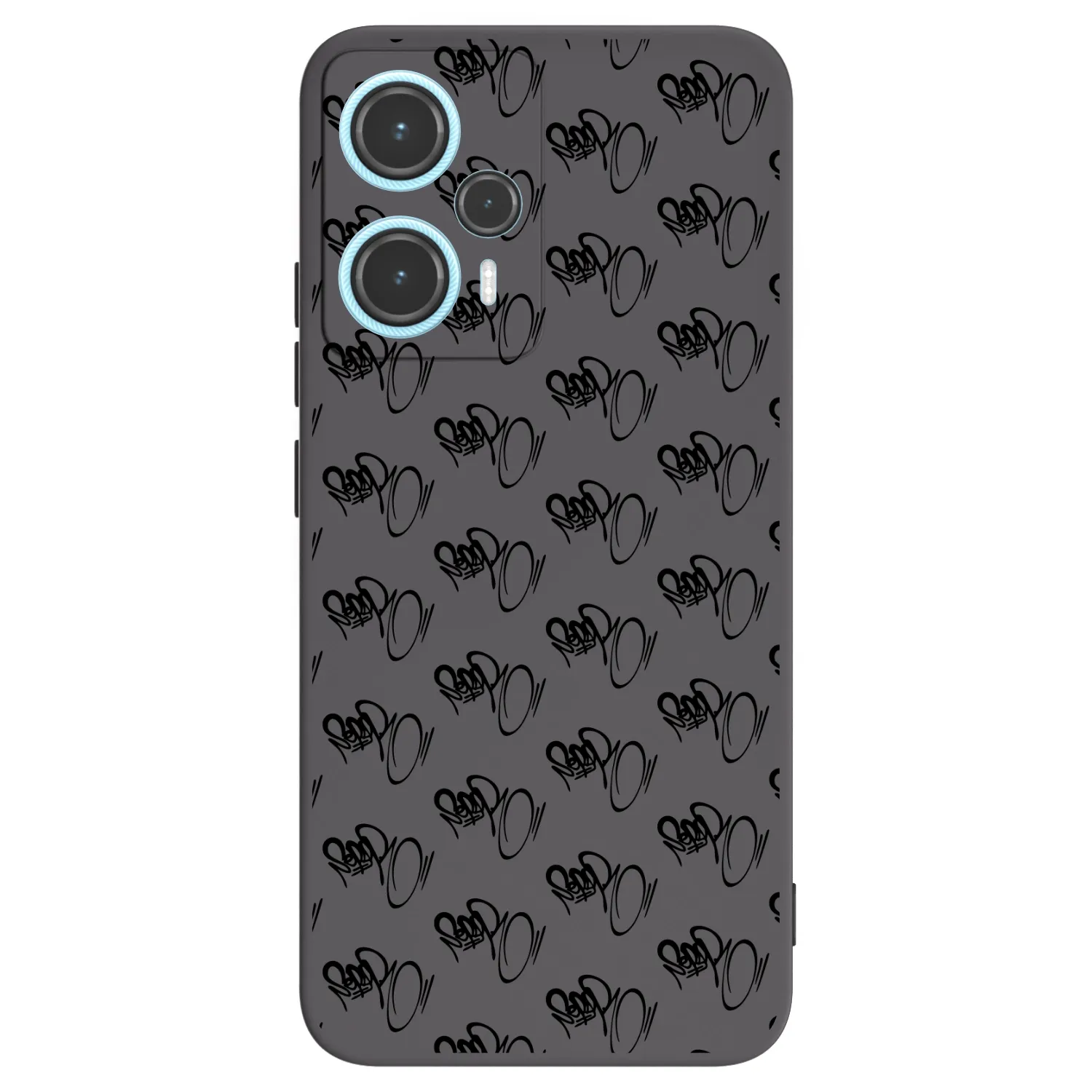 Picasee silikónový čierny obal pre Xiaomi Poco F5 - Separ - Black On Black 1