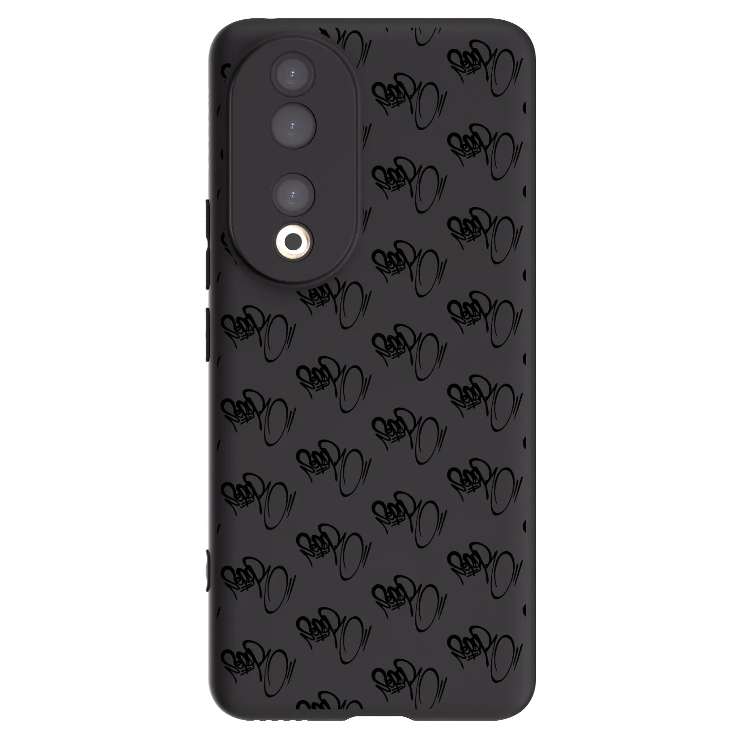 Picasee silikónový čierny obal pre Honor 90 5G - Separ - Black On Black 1