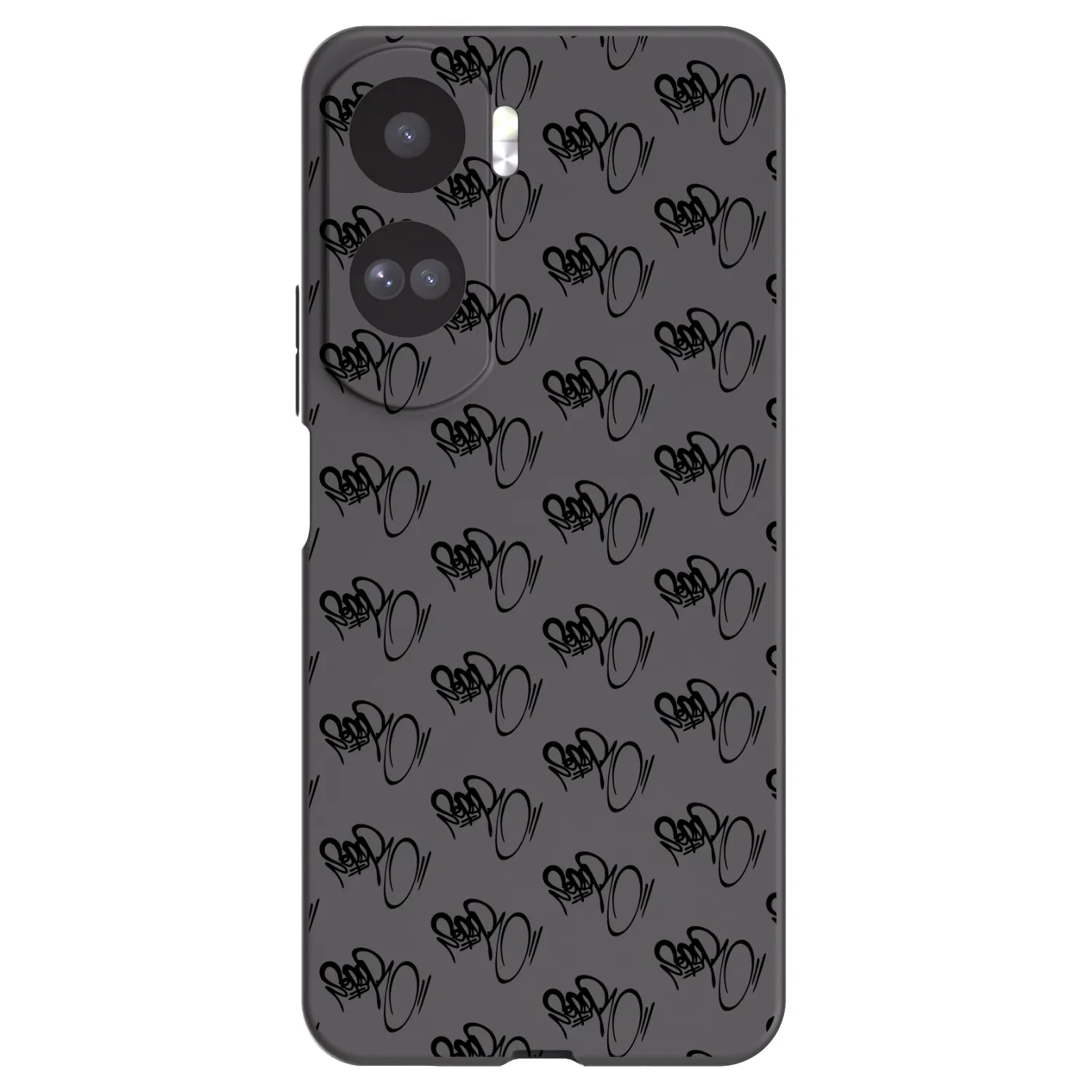 Silikónový čierny obal pre Honor 90 Lite 5G - Separ - Black On Black 1