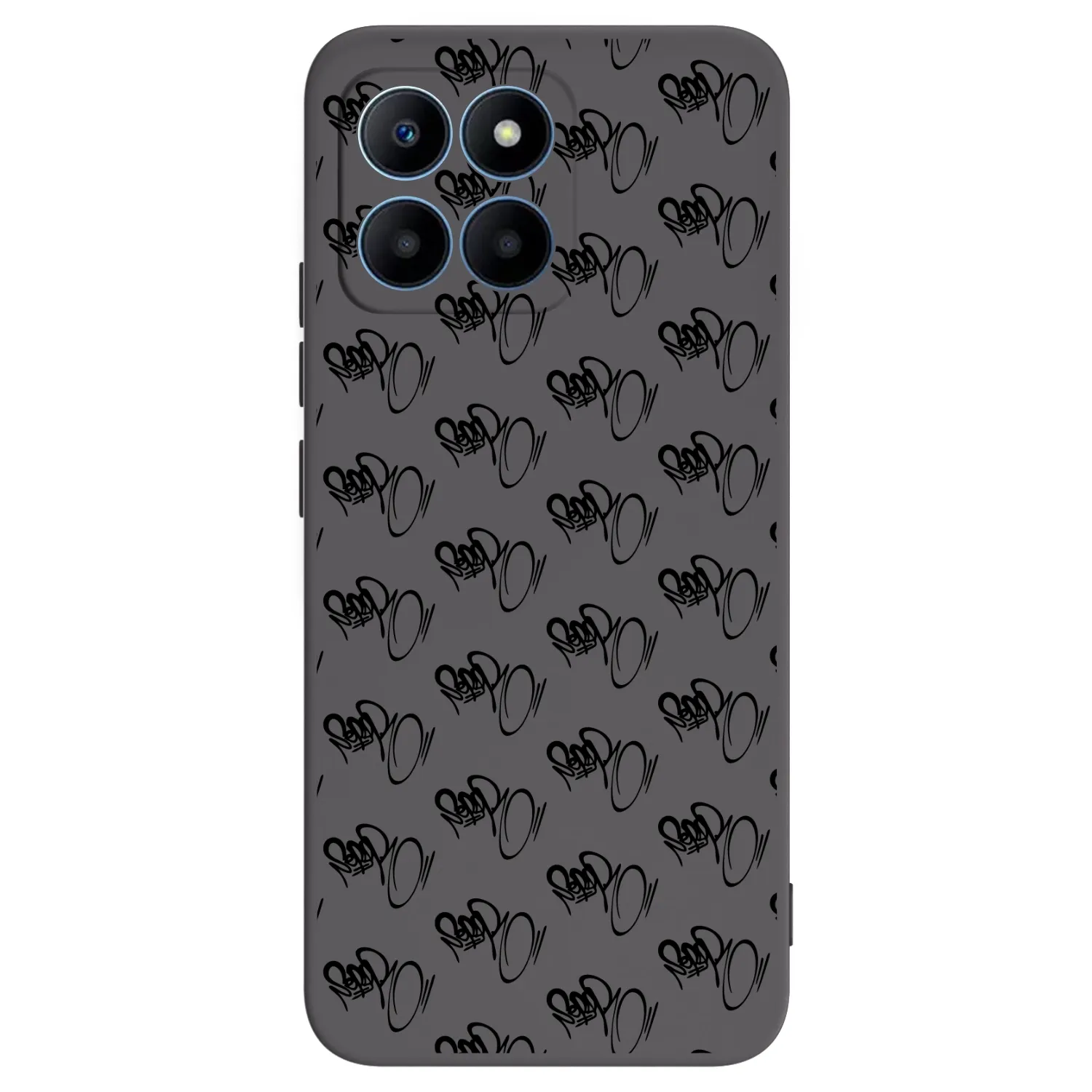 Picasee silikónový čierny obal pre Honor 70 Lite - Separ - Black On Black 1
