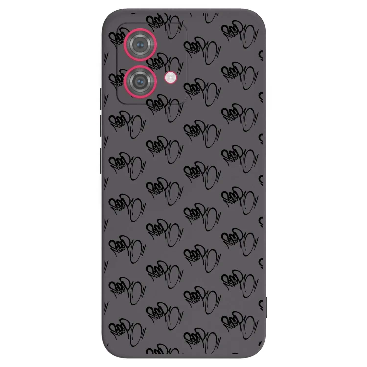 Silikónový čierny obal pre Motorola Moto G84 5G - Separ - Black On Black 1