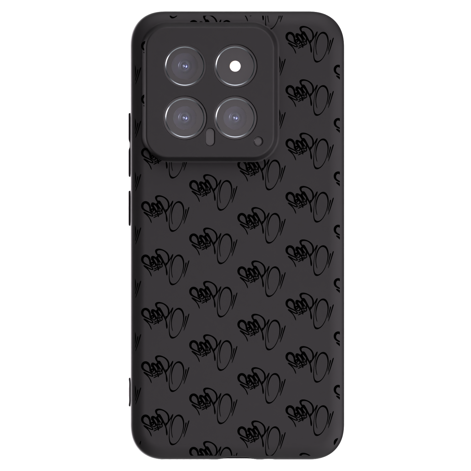 Picasee silikónový čierny obal pre Xiaomi 14 - Separ - Black On Black 1