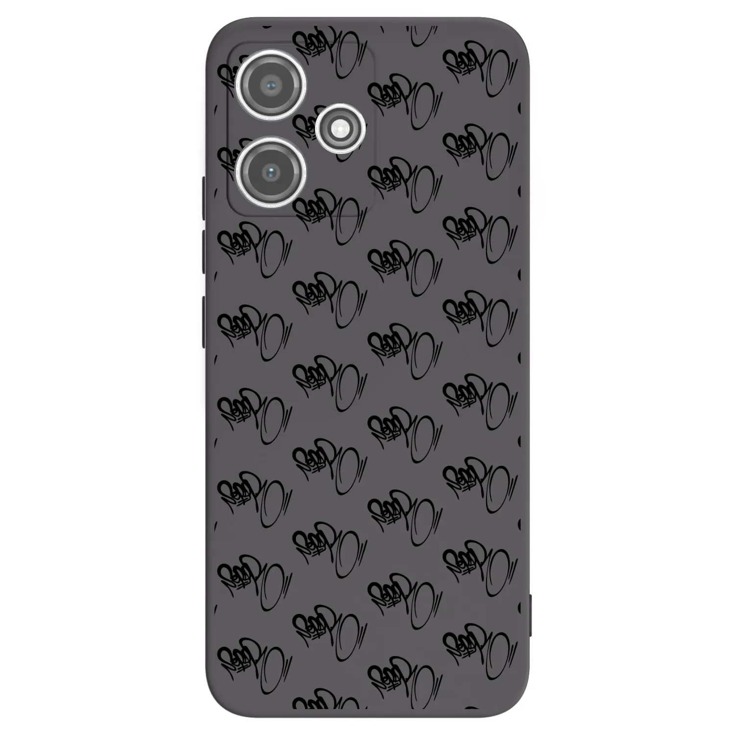 Picasee silikónový čierny obal pre Xiaomi Redmi 12 5G - Separ - Black On Black 1