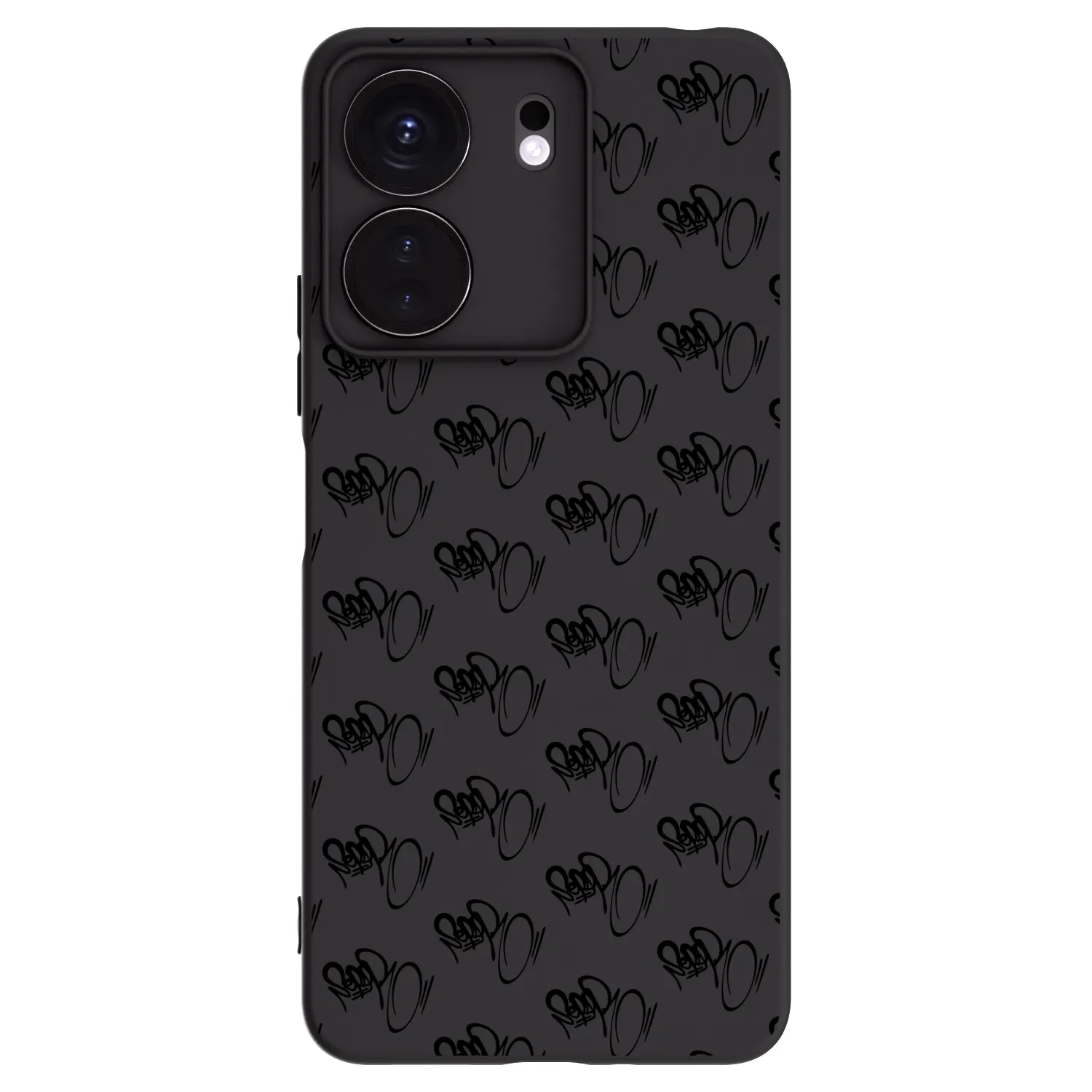 Silikónový čierny obal pre Xiaomi Redmi 13C 4G - Separ - Black On Black 1