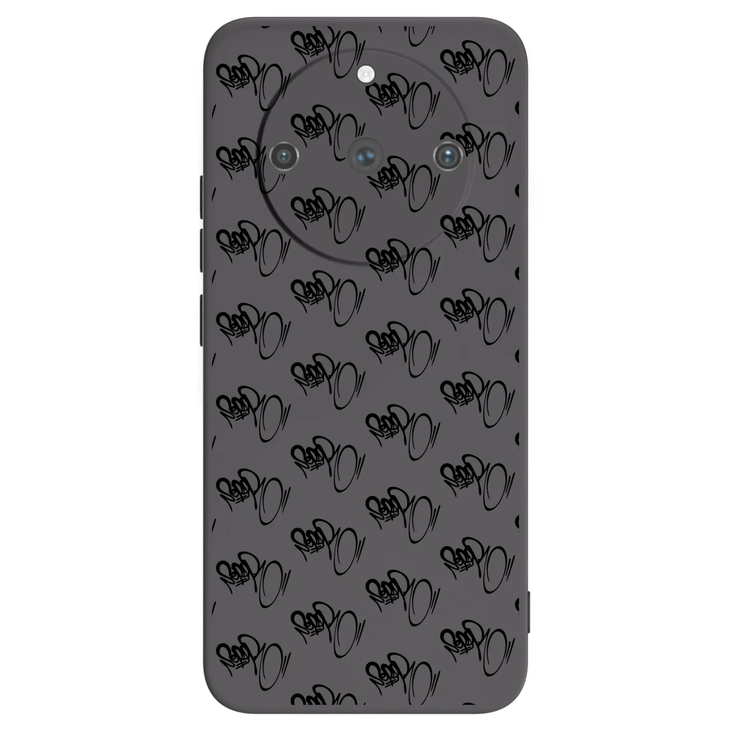 Picasee silikónový čierny obal pre Realme 11 Pro+ - Separ - Black On Black 1