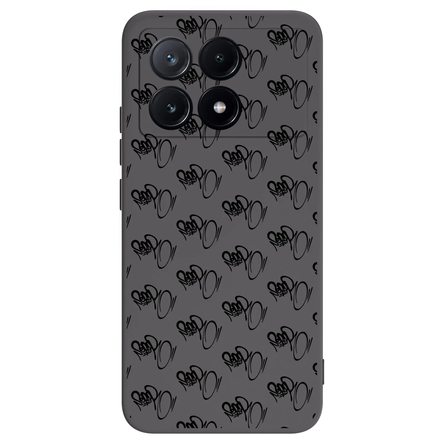 Picasee silikónový čierny obal pre Xiaomi Poco X6 Pro - Separ - Black On Black 1