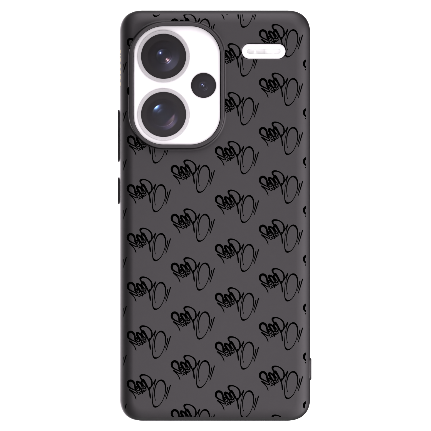 Picasee silikónový čierny obal pre Xiaomi Redmi Note 13 Pro+ 5G - Separ - Black On Black 1
