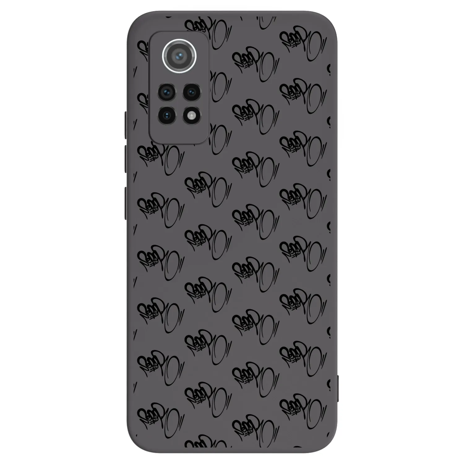 Picasee silikónový čierny obal pre Xiaomi Redmi Note 12 Pro 4G - Separ - Black On Black 1