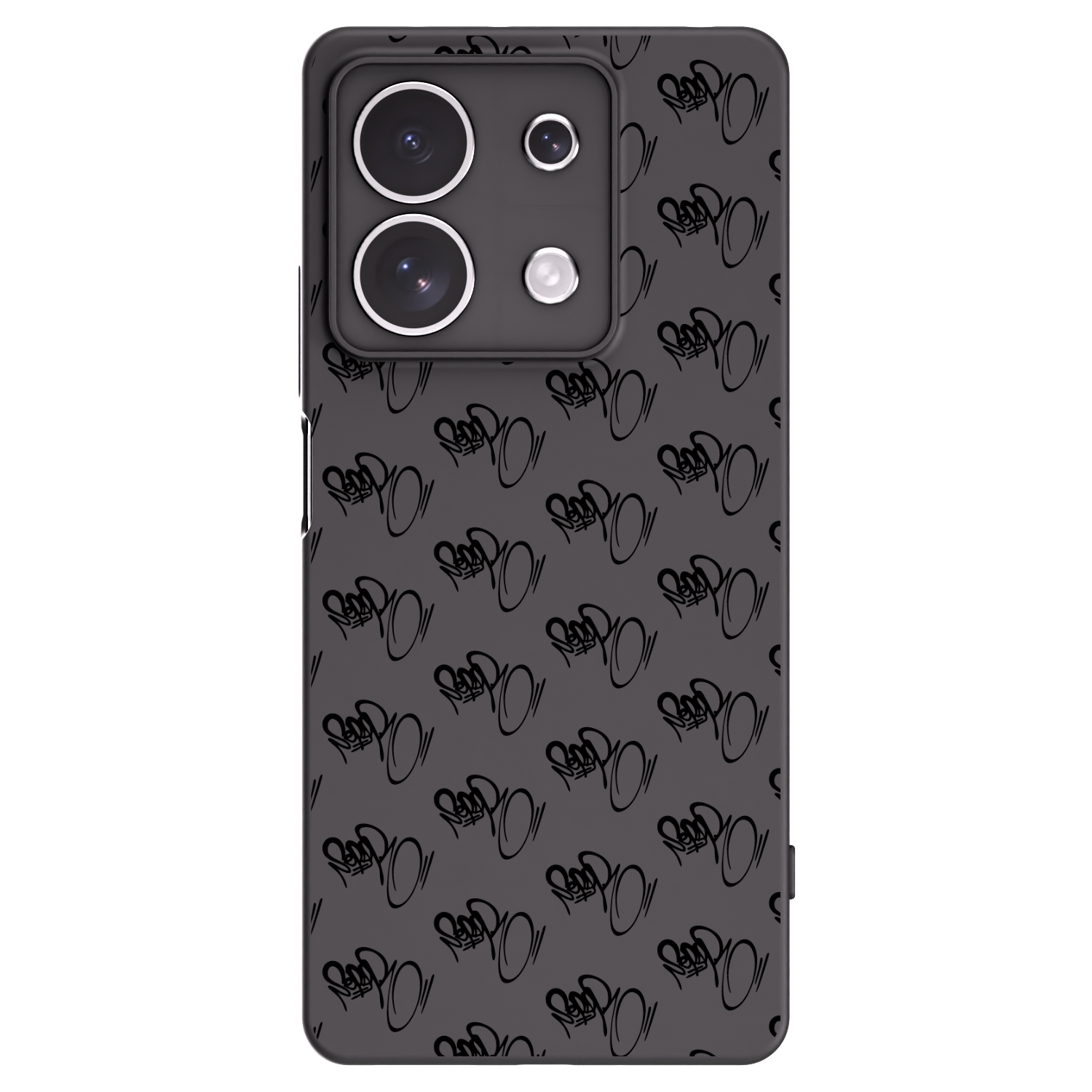 Picasee silikónový čierny obal pre Xiaomi Redmi Note 13 4G - Separ - Black On Black 1