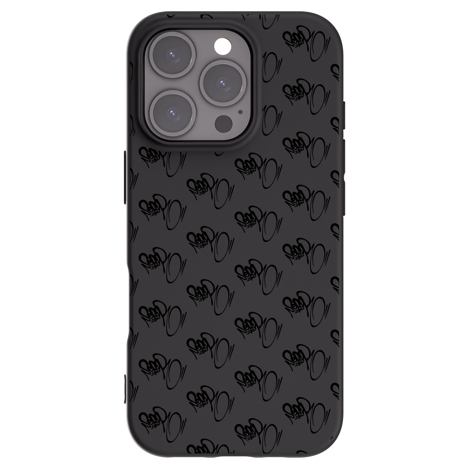 Picasee silikónový čierny obal pre Apple iPhone 16 Pro - Separ - Black On Black 1