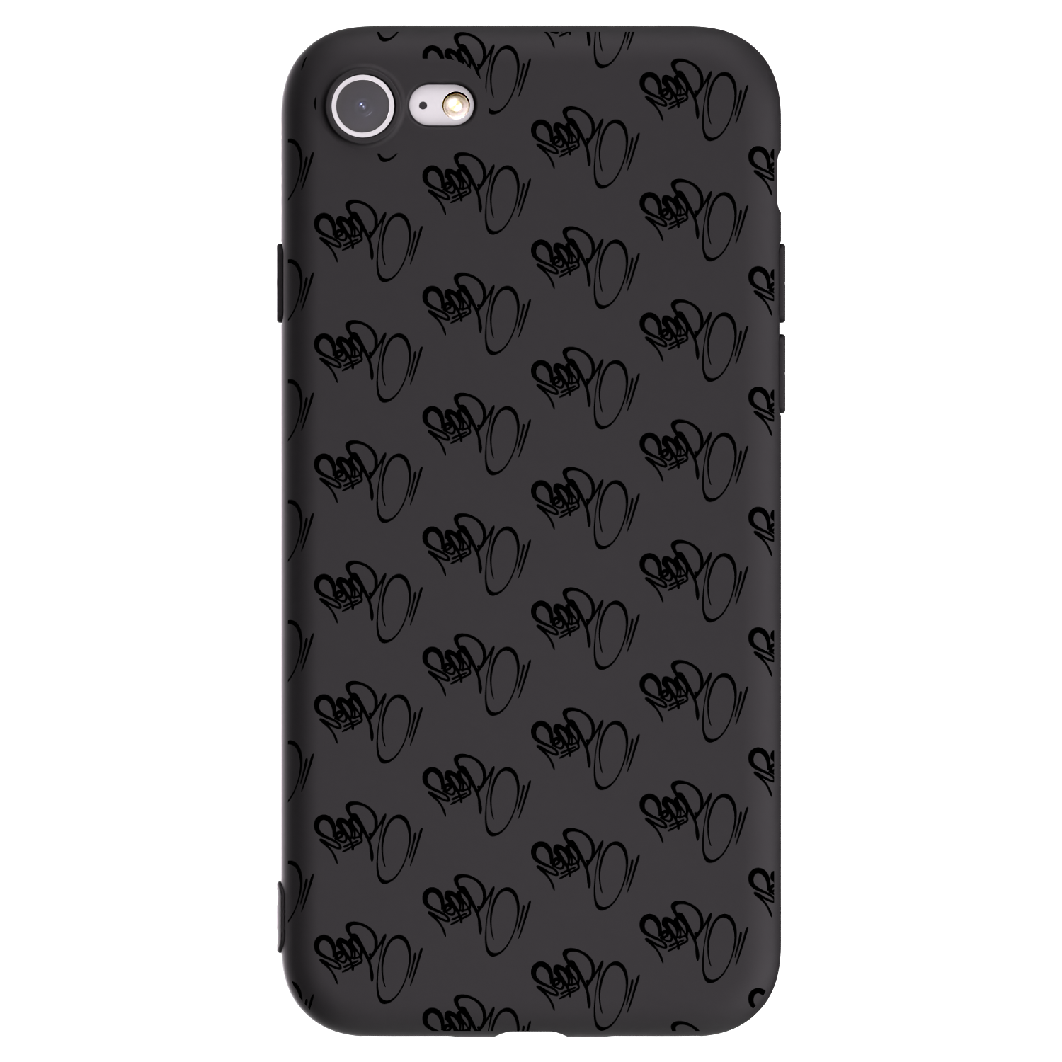 Picasee silikónový čierny obal pre Apple iPhone 8 - Separ - Black On Black 1