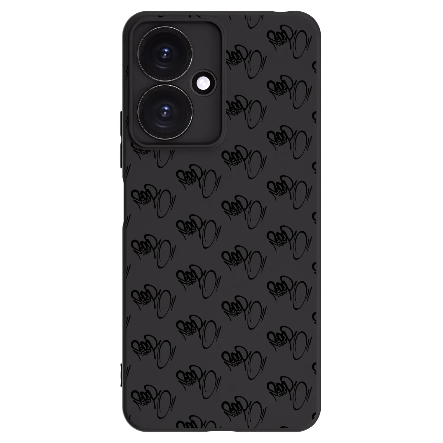 Picasee silikónový čierny obal pre Xiaomi Redmi 13C 5G - Separ - Black On Black 1