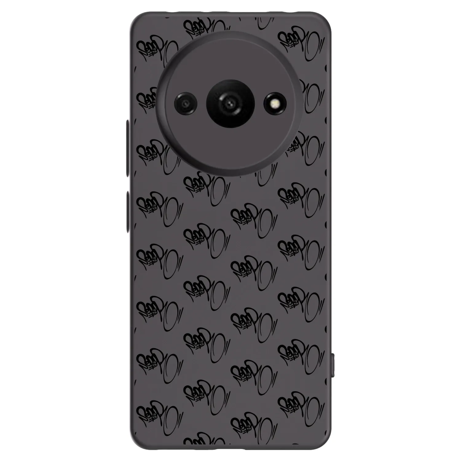 Picasee silikónový čierny obal pre Xiaomi Redmi A3 - Separ - Black On Black 1