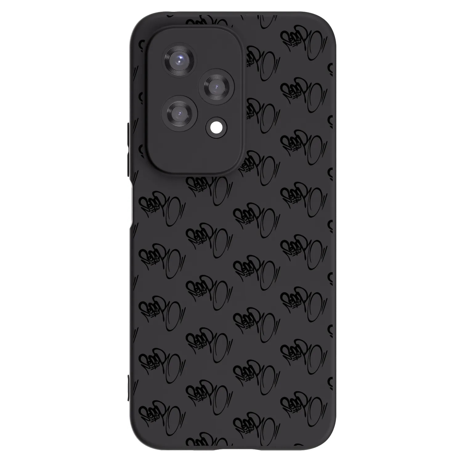 Silikónový čierny obal pre Honor 200 Lite - Separ - Black On Black 1