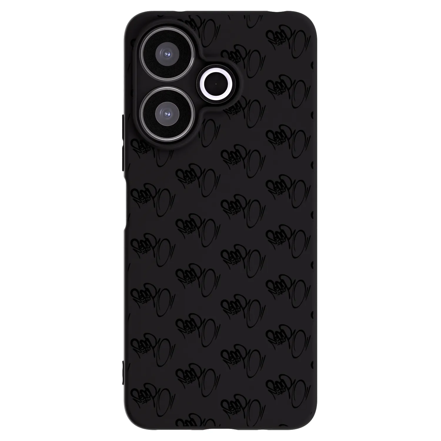 Silikónový čierny obal pre Xiaomi Redmi 13 4G - Separ - Black On Black 1