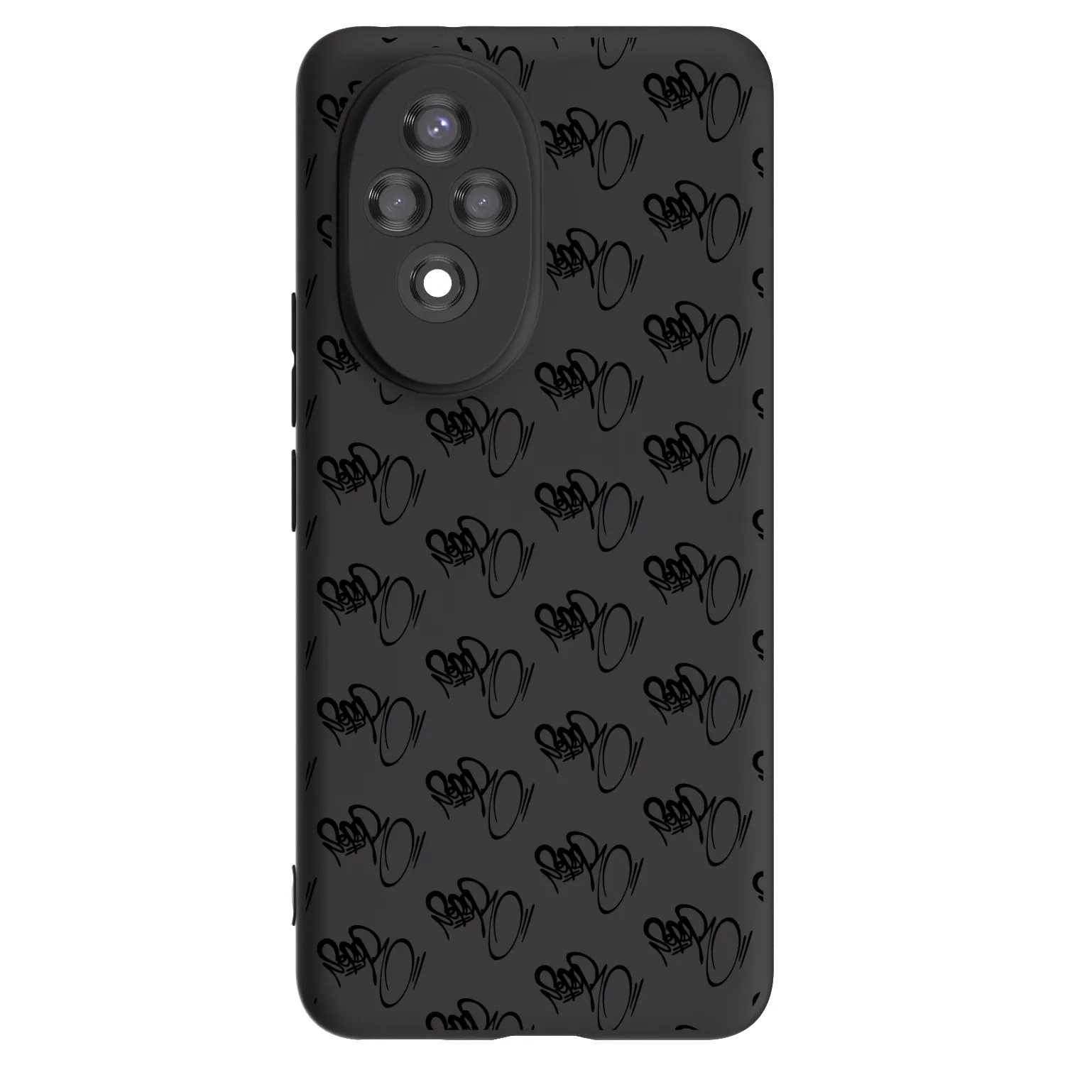 Picasee silikónový čierny obal pre Honor 200 Pro 5G - Separ - Black On Black 1