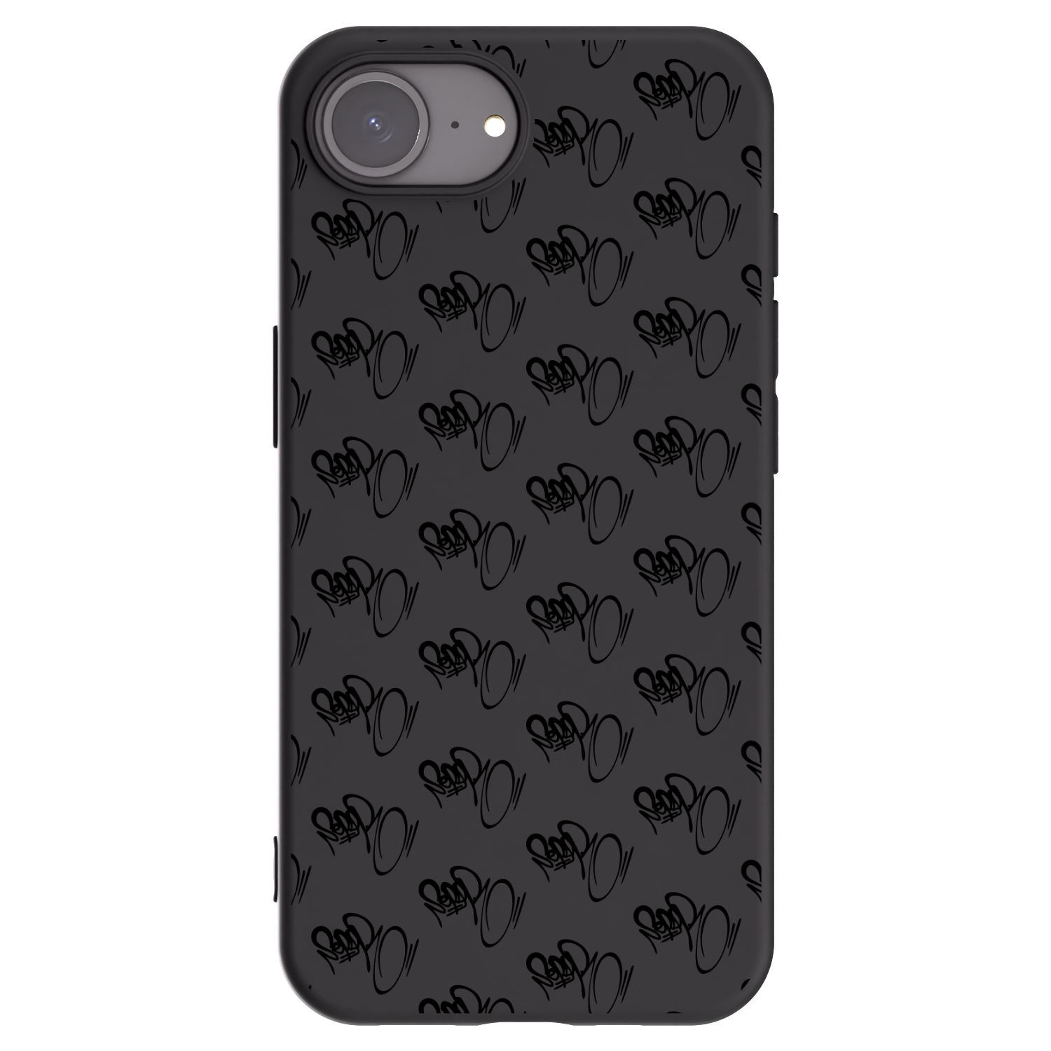 Picasee silikónový čierny obal pre Apple iPhone 16e - Separ - Black On Black 1