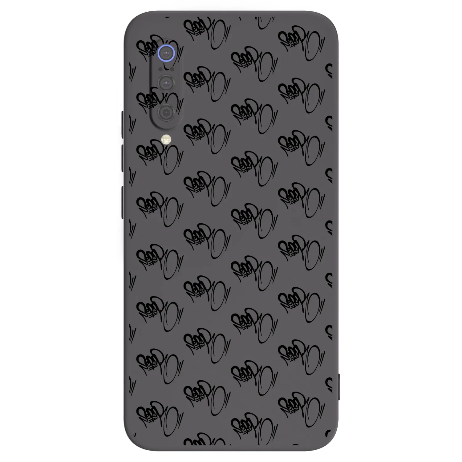 Picasee silikónový čierny obal pre Xiaomi Mi 9 - Separ - Black On Black 1