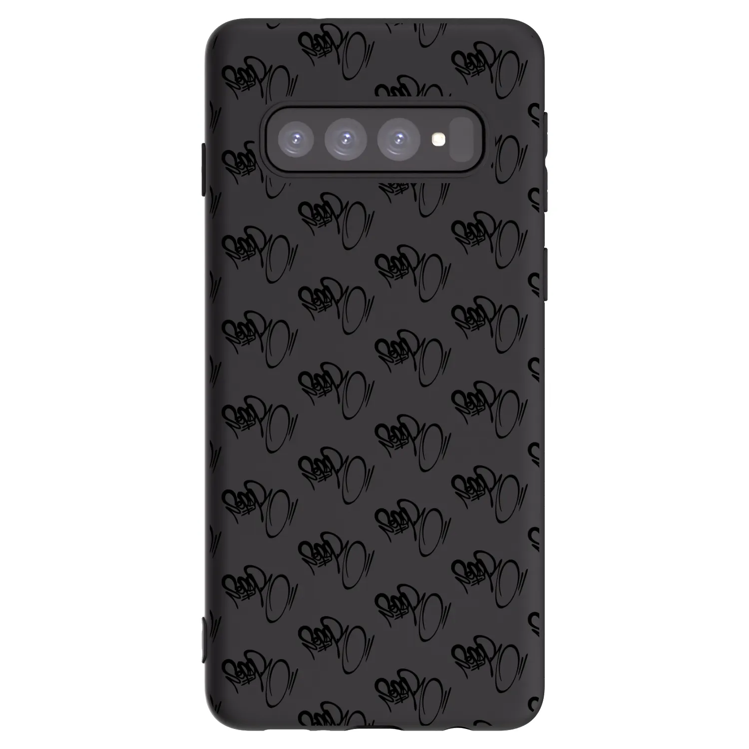 Picasee silikónový čierny obal pre Samsung Galaxy S10 G973 - Separ - Black On Black 1