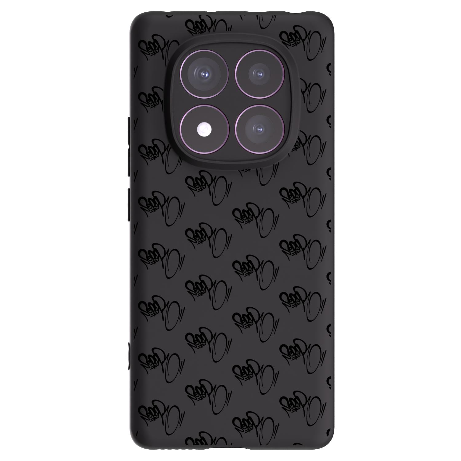 Silikónový čierny obal pre Xiaomi Redmi Note 14 Pro 4G - Separ - Black On Black 1