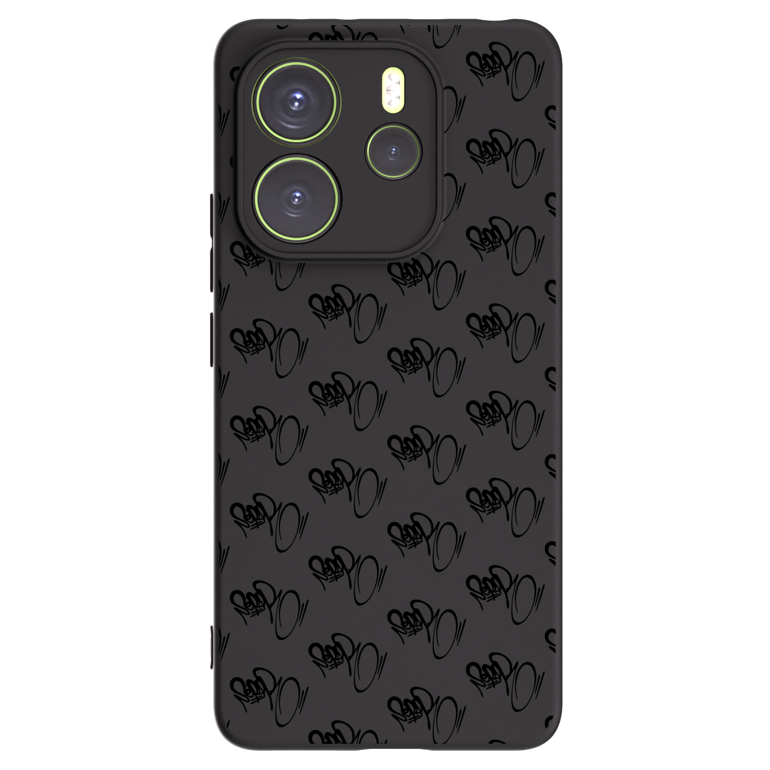 Picasee silikónový čierny obal pre Xiaomi Redmi Note 14 4G - Separ - Black On Black 1