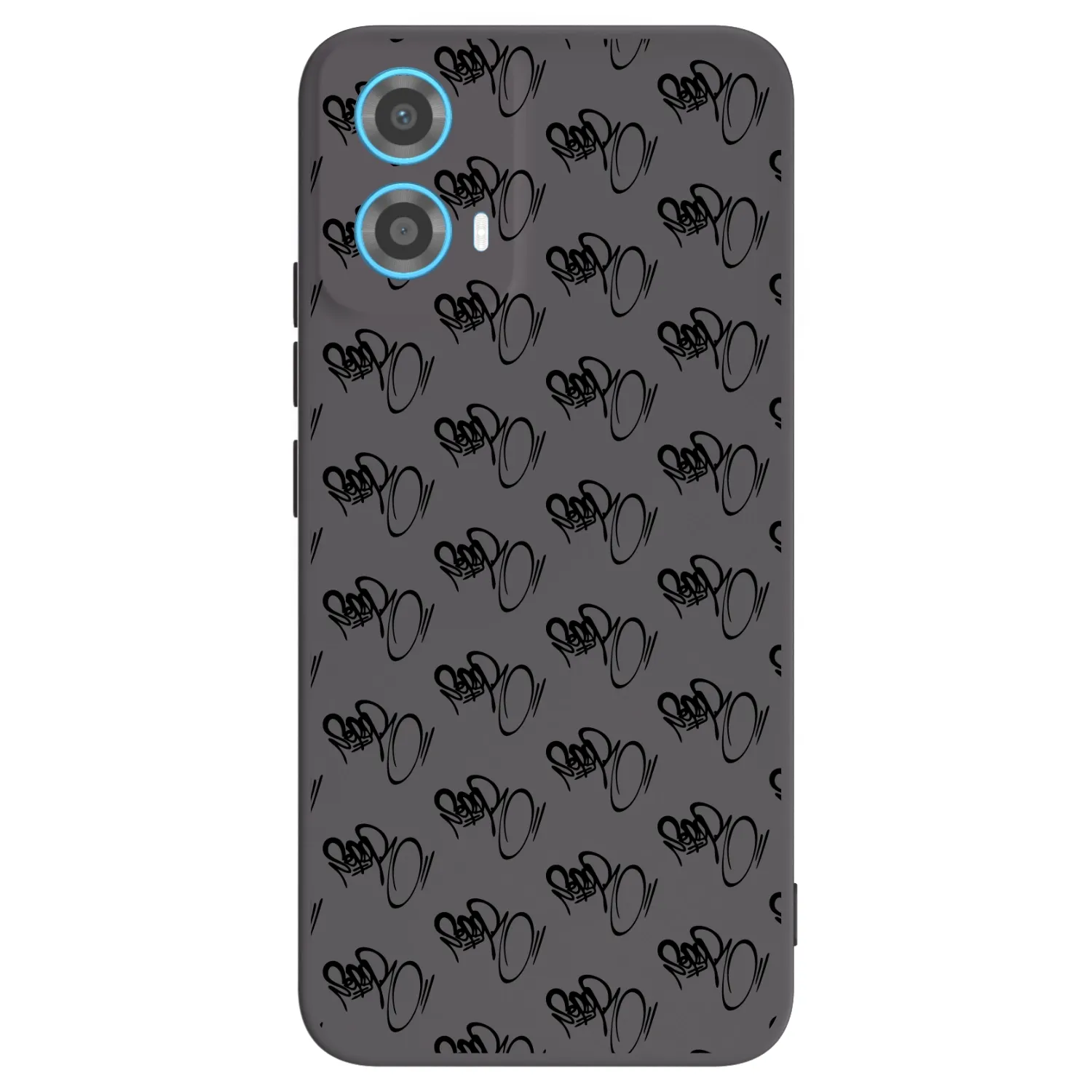 Silikónový čierny obal pre Motorola Moto G34 5G - Separ - Black On Black 1