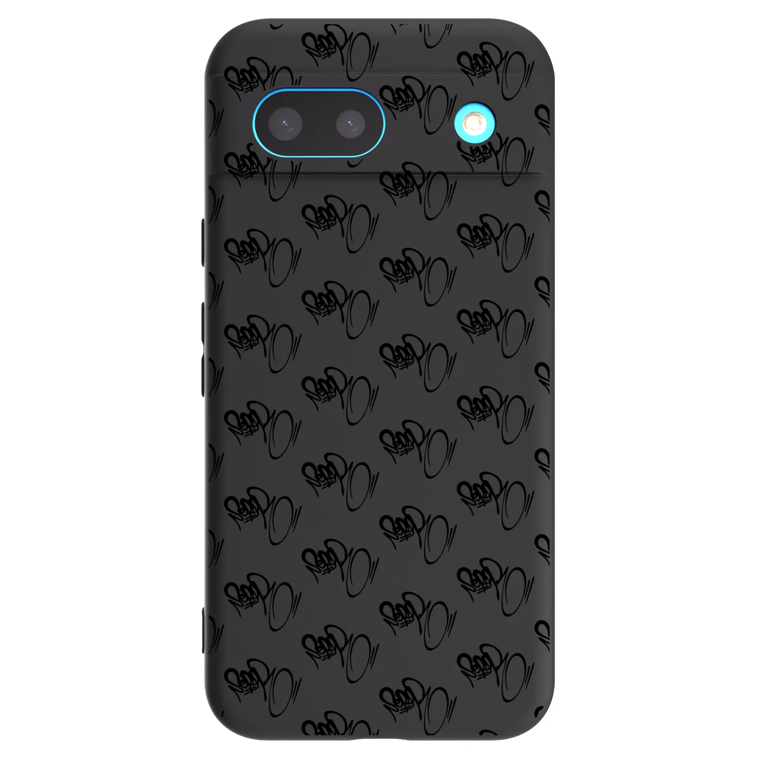 Picasee silikónový čierny obal pre Google Pixel 8a - Separ - Black On Black 1