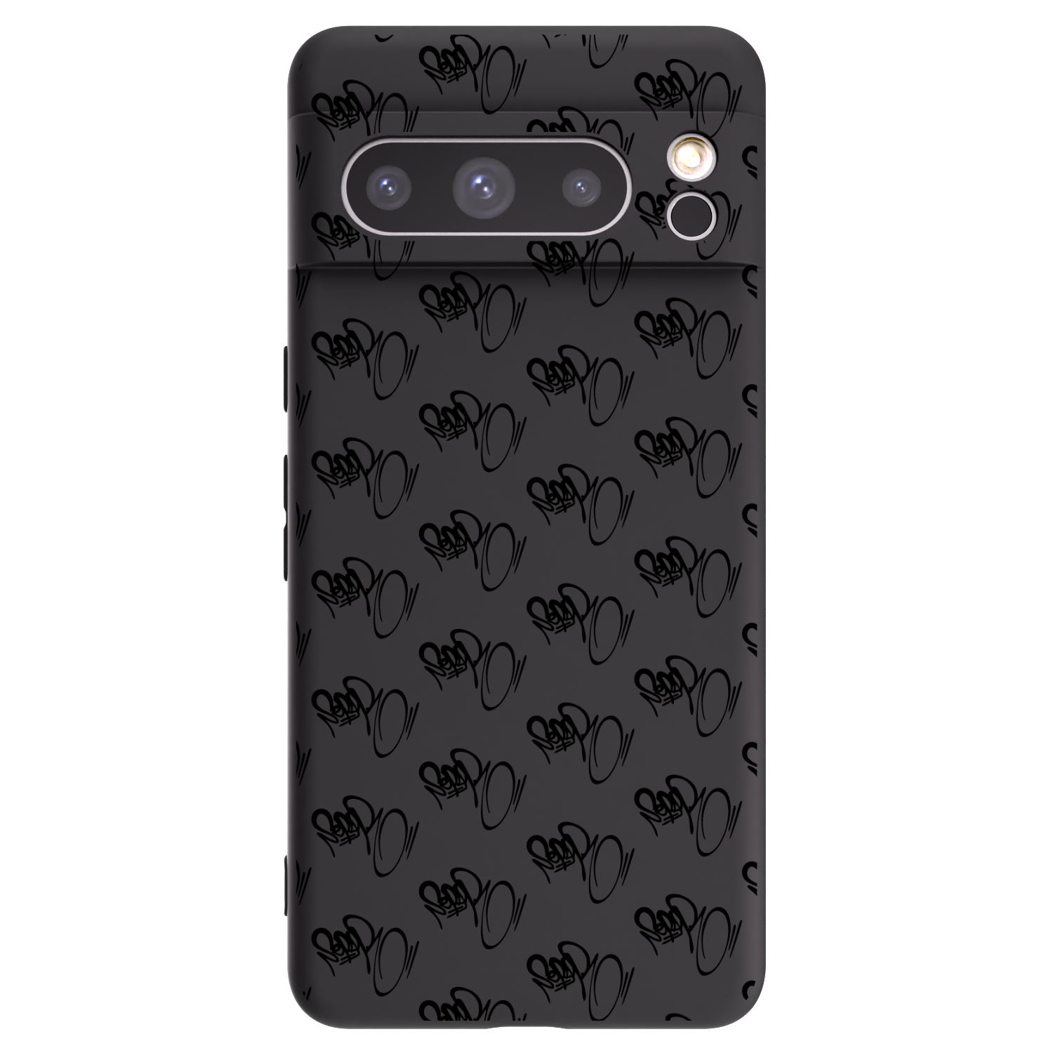 Picasee silikónový čierny obal pre Google Pixel 8 Pro - Separ - Black On Black 1