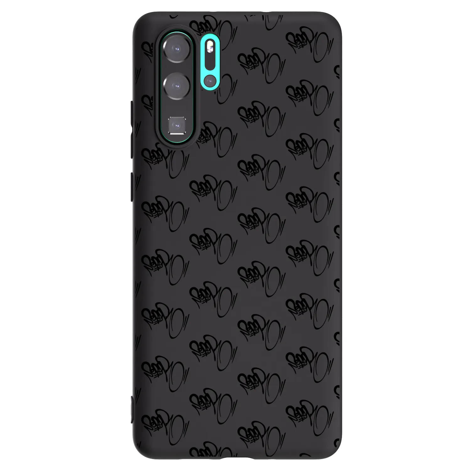 Picasee silikónový čierny obal pre Huawei P30 Pro - Separ - Black On Black 1